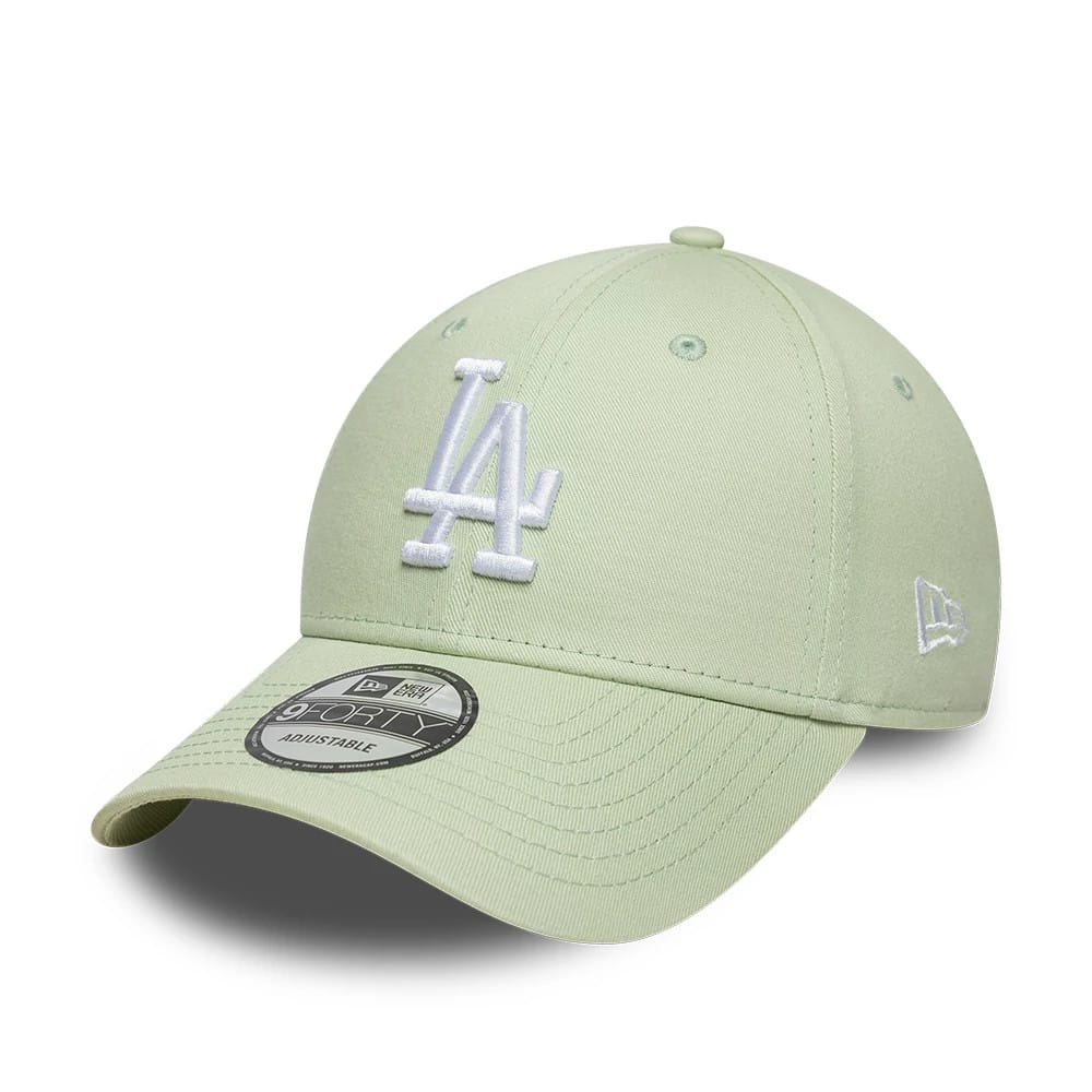 LA Dodgers MLB League Essential Pastel Green 9FORTY Adjustable Cap-zelvios