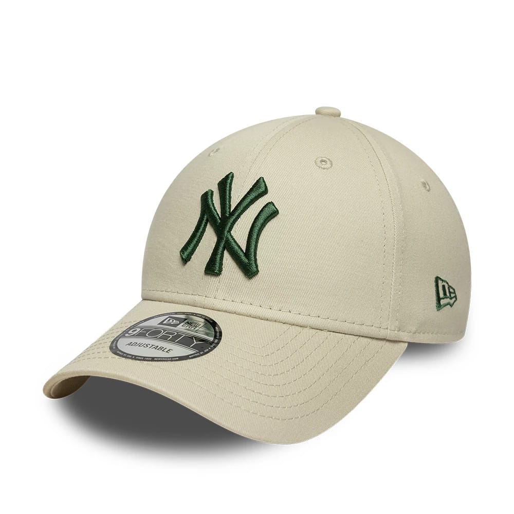 New York Yankees MLB League Essential Cream 9FORTY Adjustable Cap-zelvios