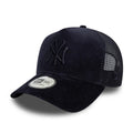 New York Yankees MLB Cord Navy 9FORTY A-Frame Trucker Adjustable Cap-zelvios