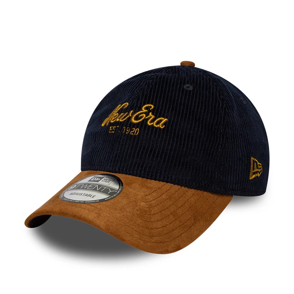 New Era Cord Mix Navy & Brown 9TWENTY Adjustable Cap-zelvios