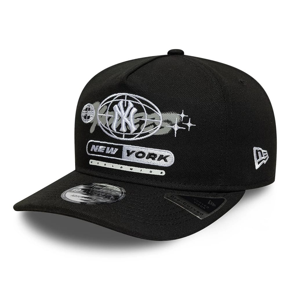 New York Yankees MLB Graphic Black 19TWENTY Adjustable Cap-zelvios