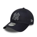 New York Yankees MLB Metallic Outline Navy 9FORTY Adjustable Cap-zelvios