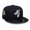 New Era Heritage Script Navy 59FIFTY Fitted Cap-zelvios