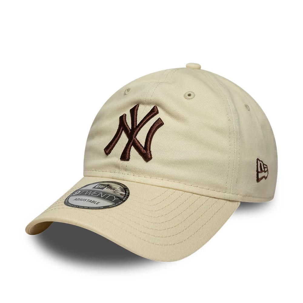 New York Yankees MLB League Essential Cream 9TWENTY Adjustable Cap-zelvios