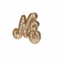New Era Faux Pearl Gold Pin Badge-zelvios