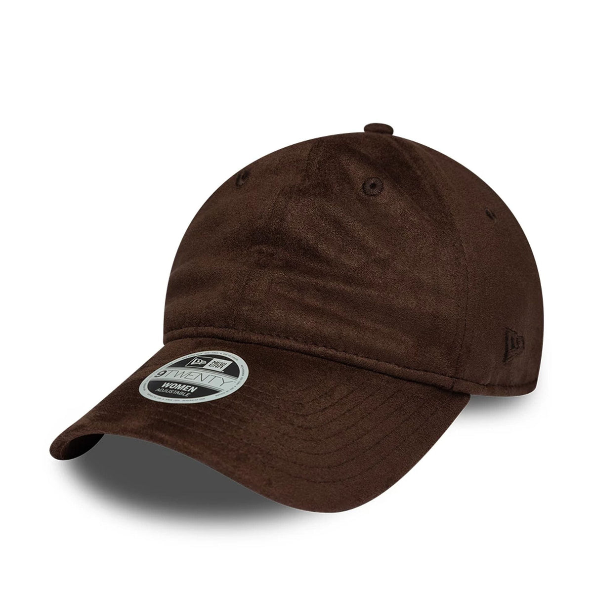 Womens New Era Textured Dark Brown 9TWENTY Adjustable Cap-zelvios