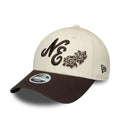 Womens New Era Floral Light Beige 9FORTY Adjustable Cap-zelvios