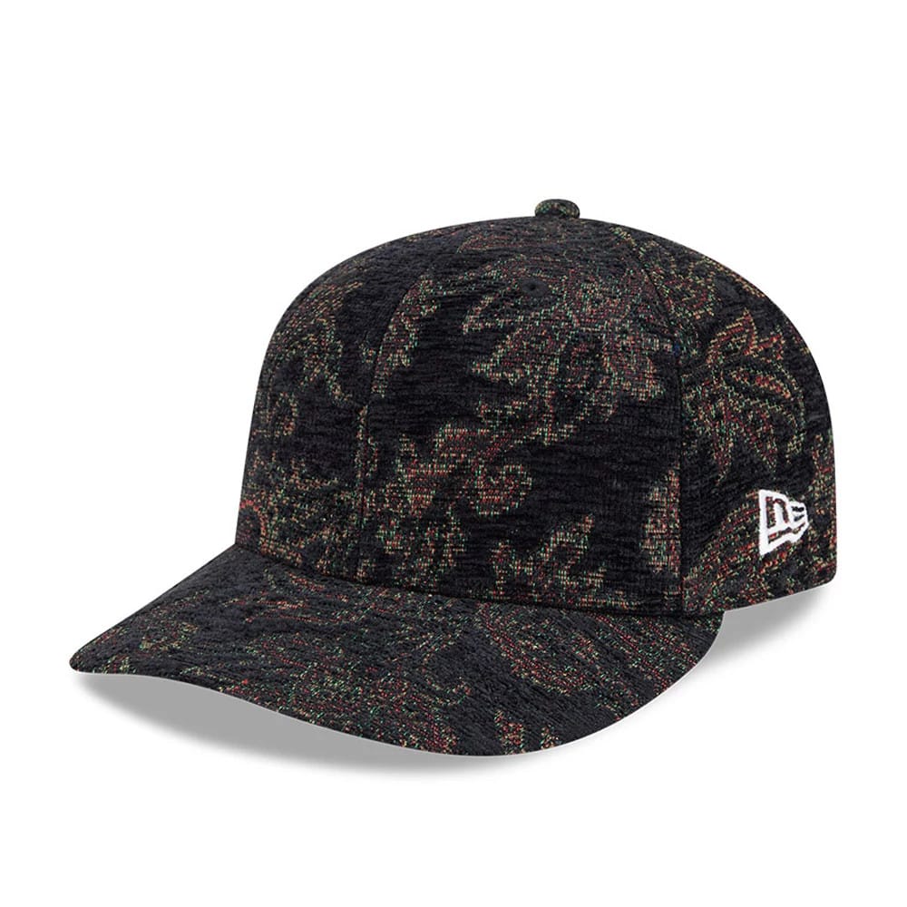 New Era Jacquard Chenille Black 59FIFTY Fitted Cap-zelvios