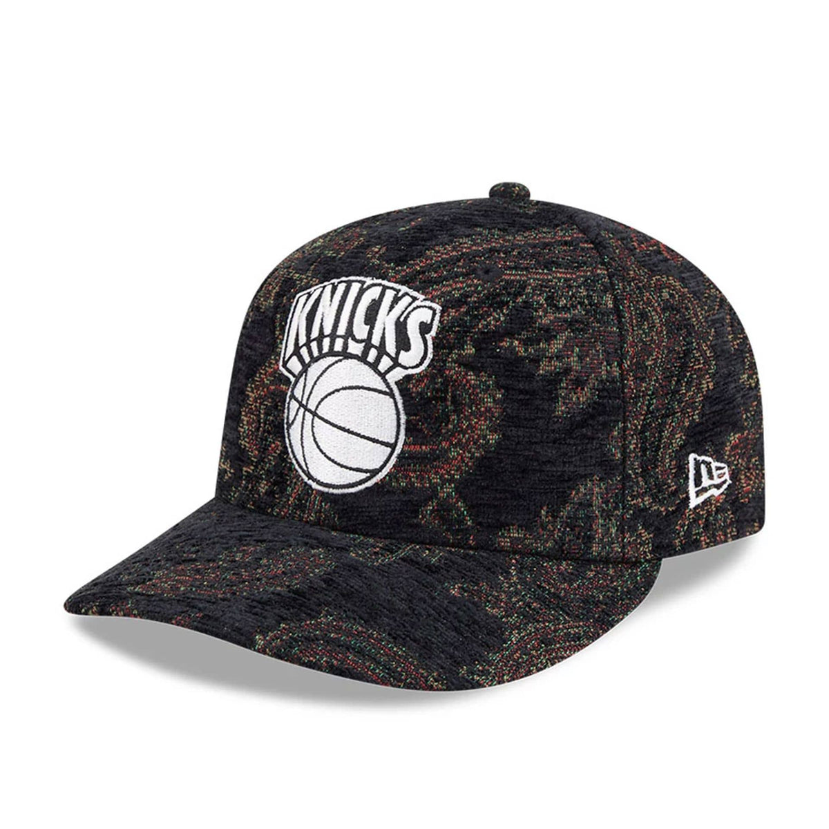New York Knicks NBA Jacquard Chenille Black 59FIFTY Fitted Cap-zelvios