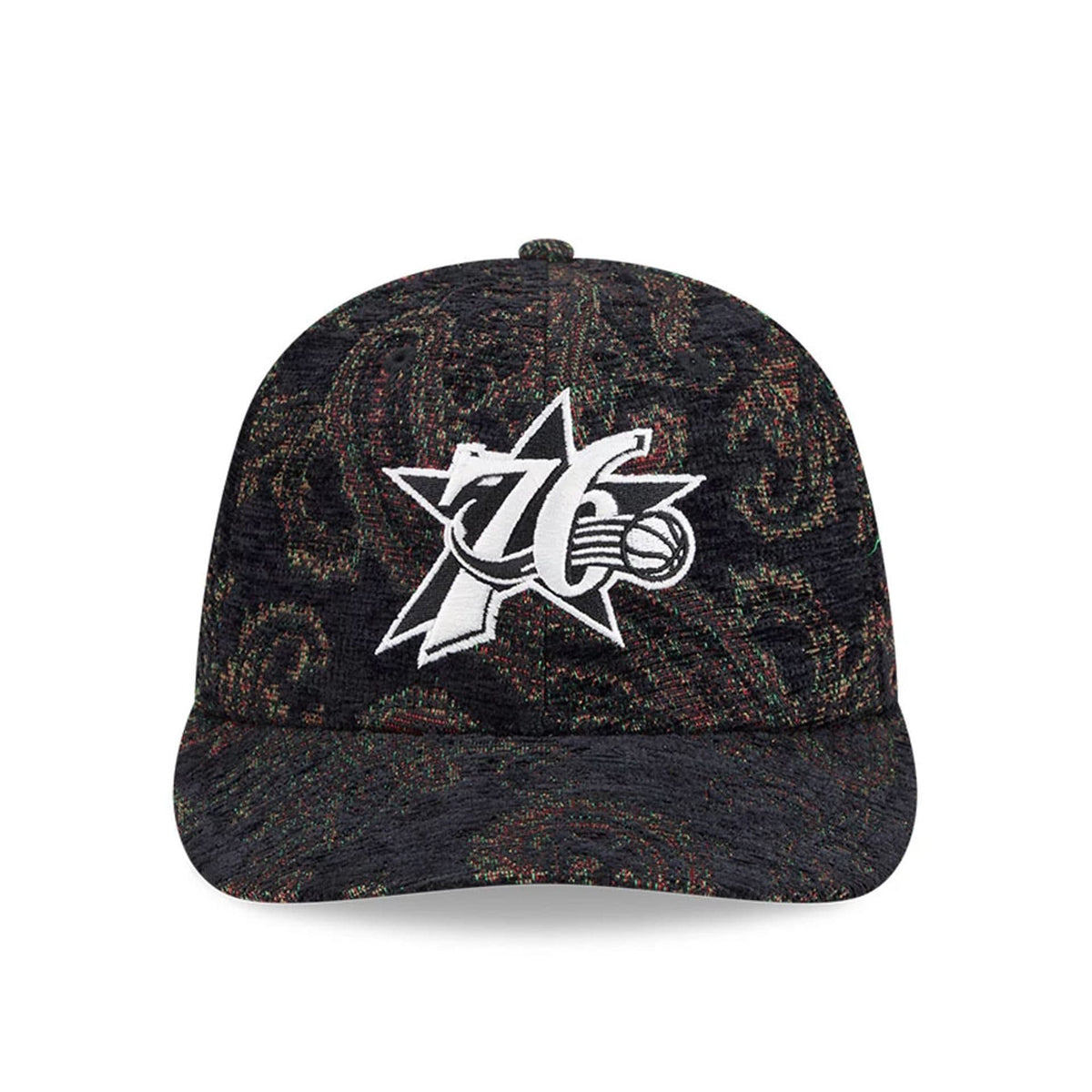 Philadelphia 76ers NBA Jacquard Chenille Black 59FIFTY Fitted Cap-zelvios