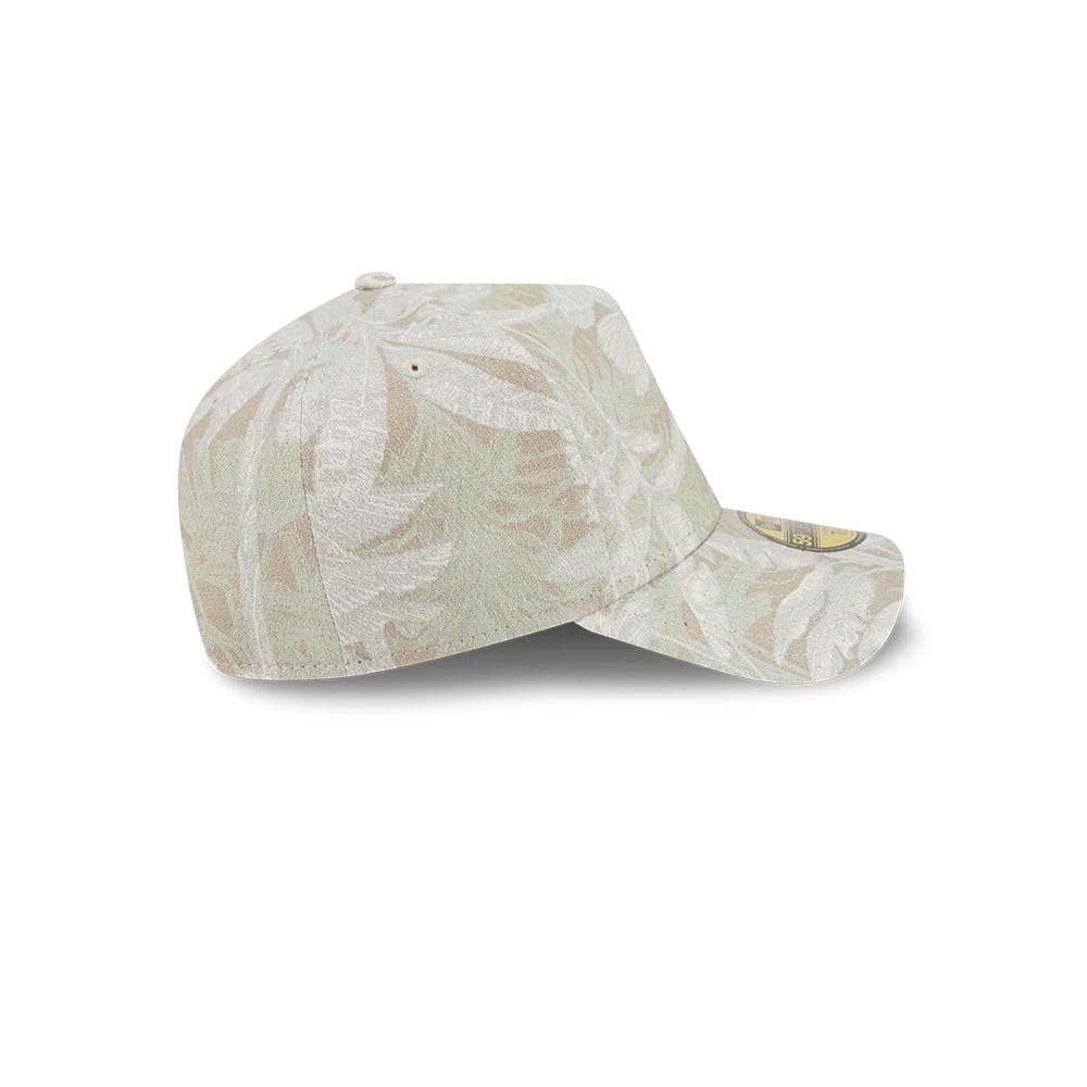 New Era Leafy Palm Light Beige 59FORTY A-Frame Fitted Cap-zelvios