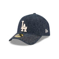 Dodgers MLB Herringbone Denim Navy 59FORTY A-Frame Fitted Cap-kentox