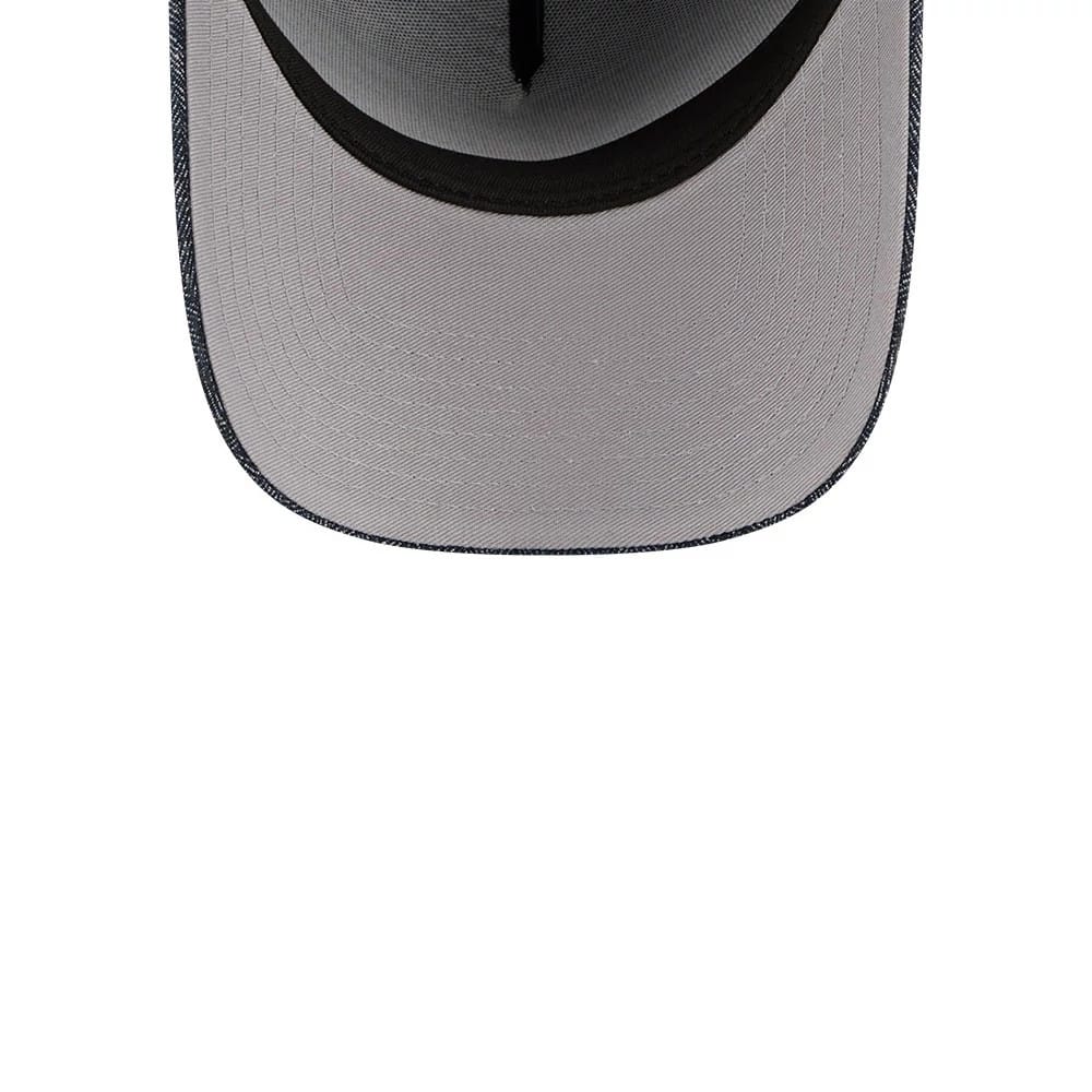 Dodgers MLB Herringbone Denim Navy 59FORTY A-Frame Fitted Cap-kentox