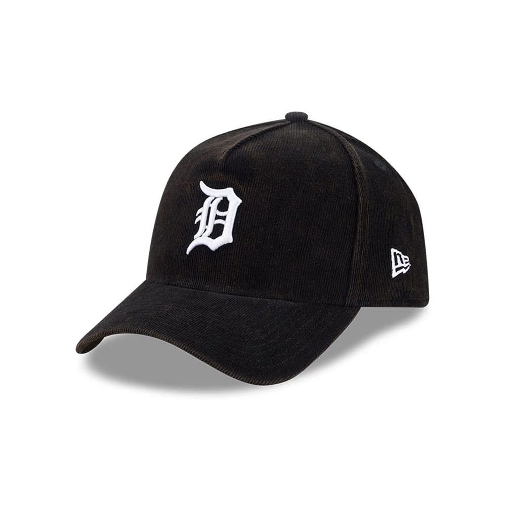 Tigers MLB Snow Wash Cord Black 59FORTY A-Frame Fitted Cap-zelvios