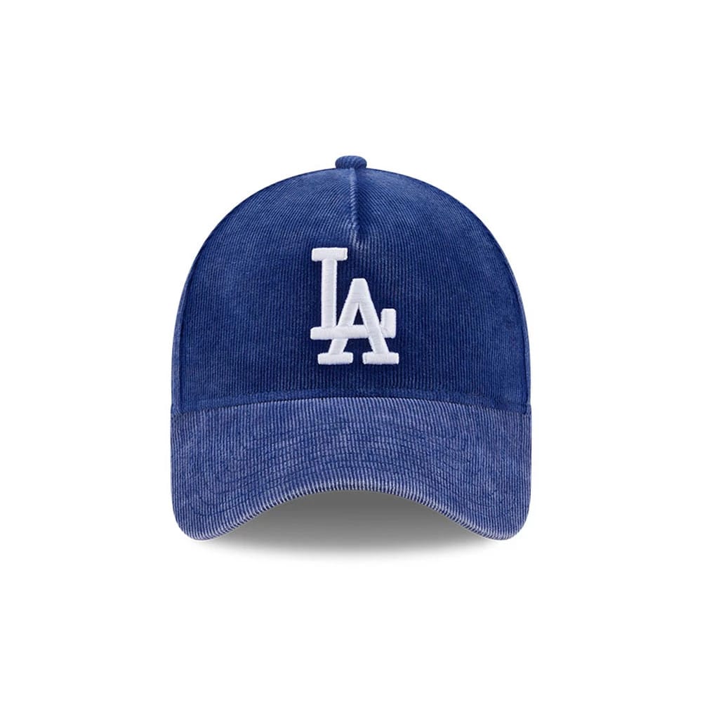 Dodgers MLB Snow Wash Cord Dark Blue 59FORTY A-Frame Fitted Cap-kentox
