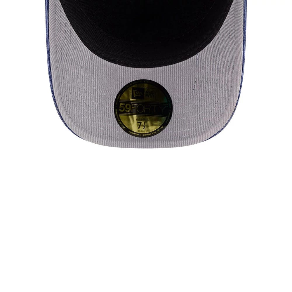Dodgers MLB Snow Wash Cord Dark Blue 59FORTY A-Frame Fitted Cap-kentox
