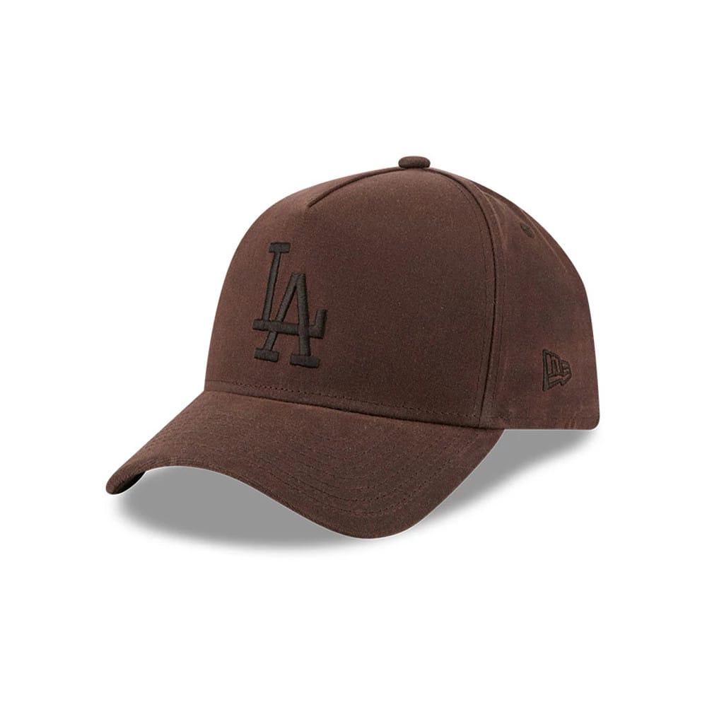 Dodgers MLB Waxy Canvas Open Brown 59FORTY A-Frame Fitted Cap-kentox