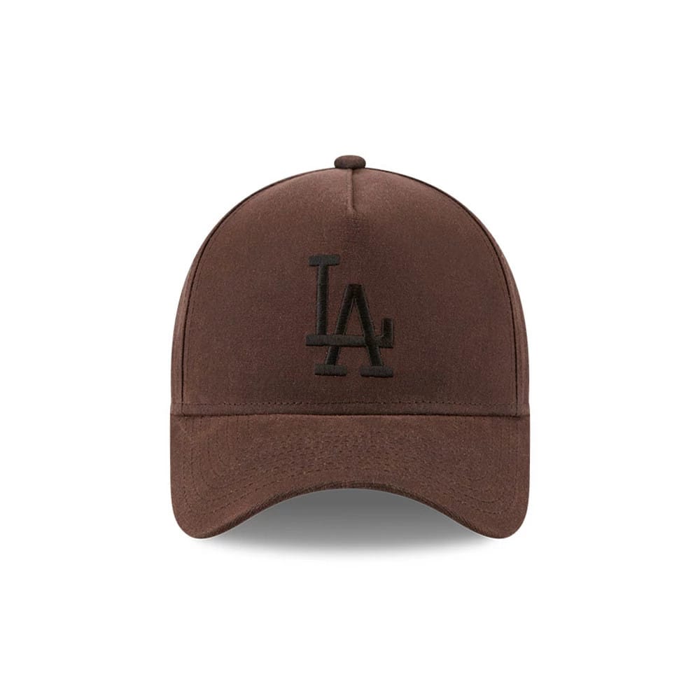 Dodgers MLB Waxy Canvas Open Brown 59FORTY A-Frame Fitted Cap-kentox