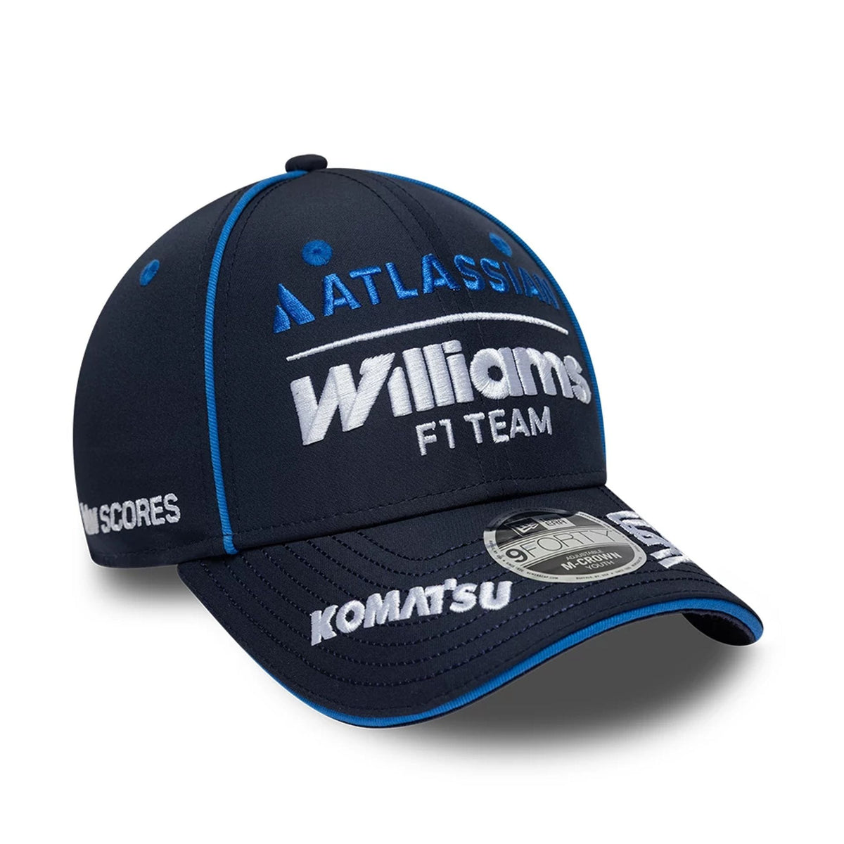 Youth Williams Carlos Sainz Navy 9FORTY M-Crown Adjustable Cap-zelvios