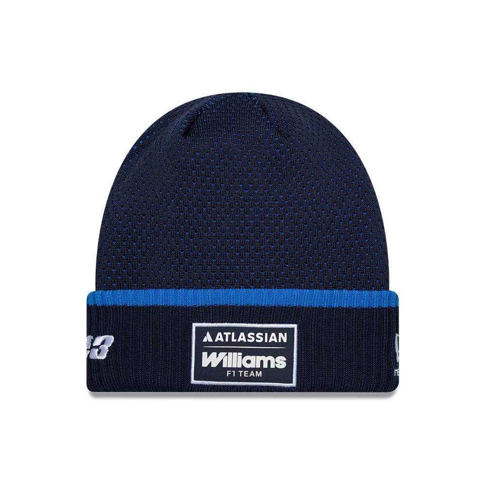 Williams Alex Albon Navy Cuff Knit Beanie Hat-zelvios