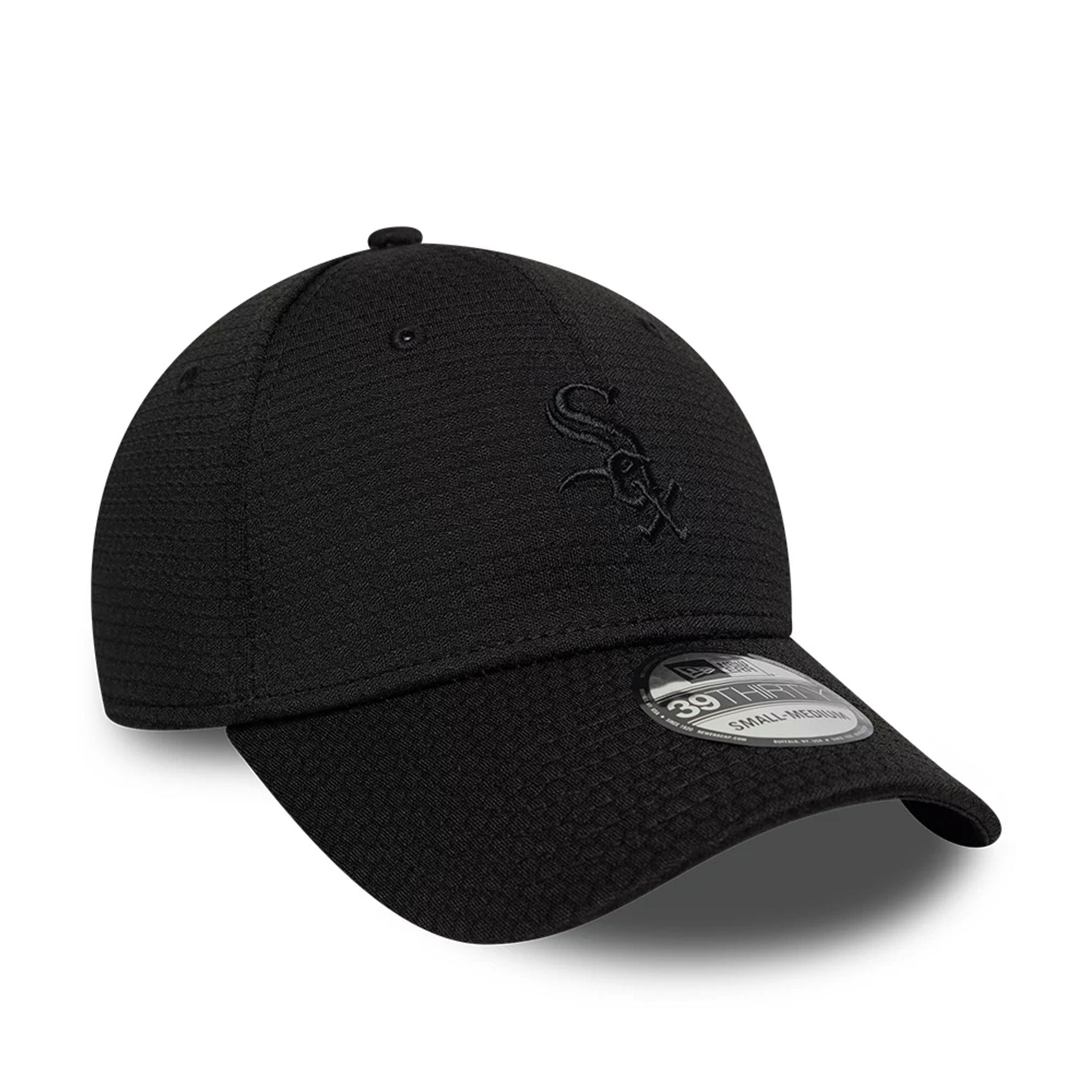 Chicago White Sox MLB Tech Black 39THIRTY Stretch Fit Cap-kentox