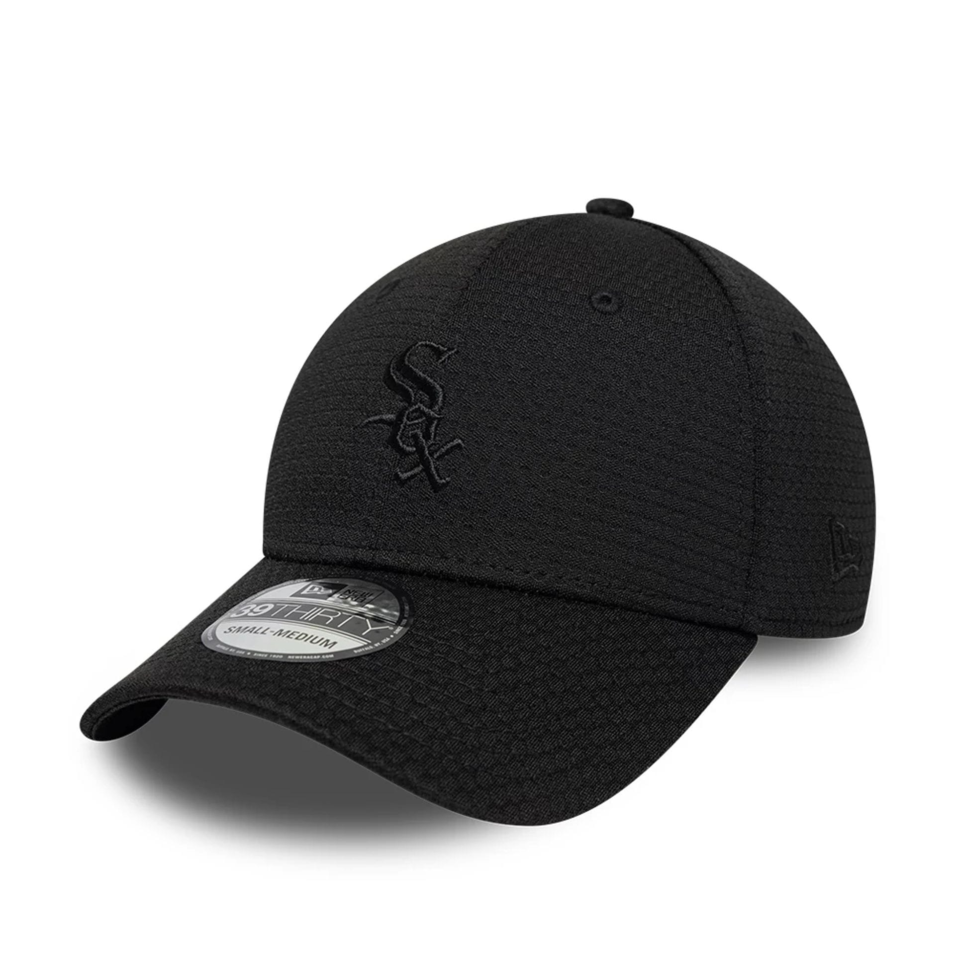 Chicago White Sox MLB Tech Black 39THIRTY Stretch Fit Cap-kentox