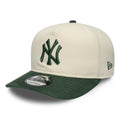 New York Yankees MLB Suede Visor Cream 9FIFTY A-Frame Adjustable Cap-zelvios