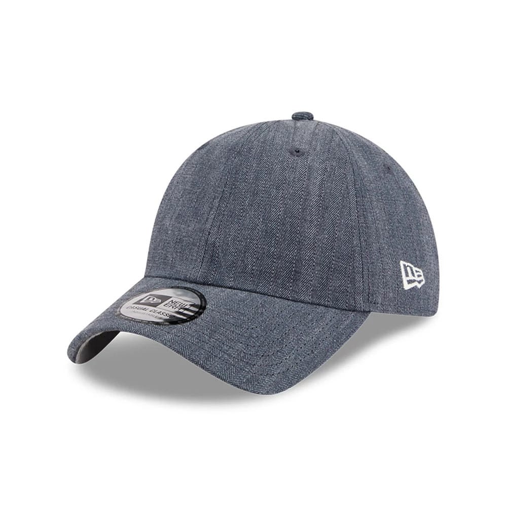 New Era Herringbone Pinstripe Navy Casual Classic Adjustable Cap-zelvios