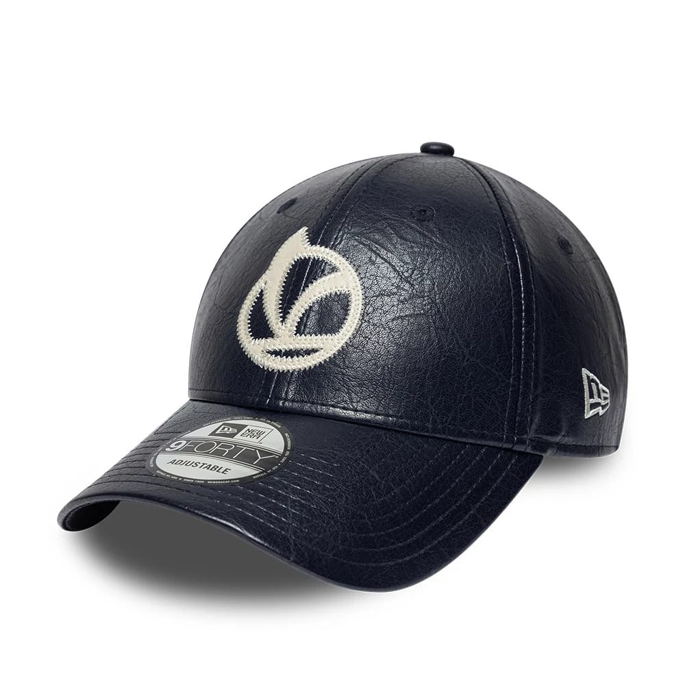 Vespa Crinkle PU  Navy 9FORTY Adjustable Cap-zelvios