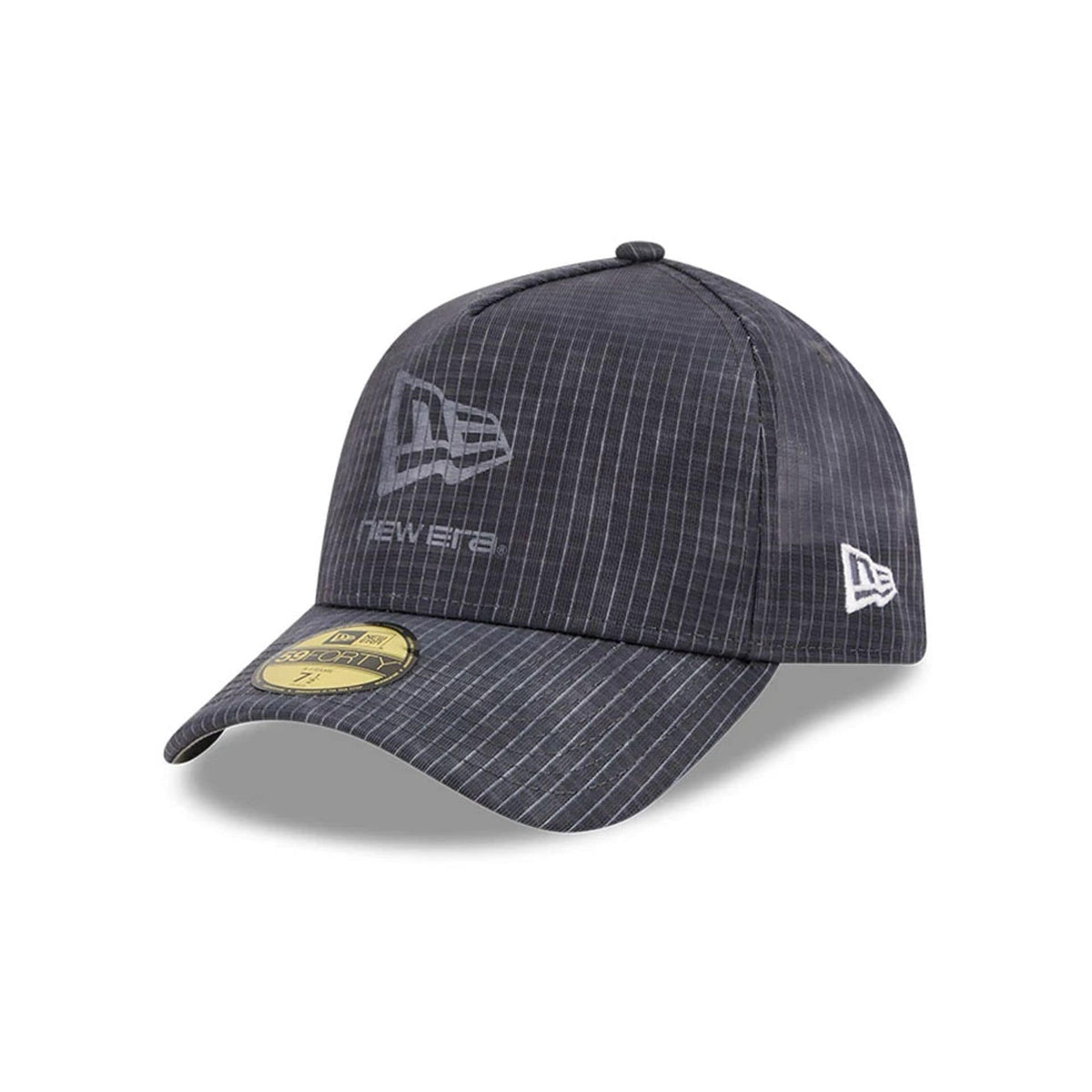New Era Check Dark Grey 59FORTY A-Frame Fitted Cap-zelvios