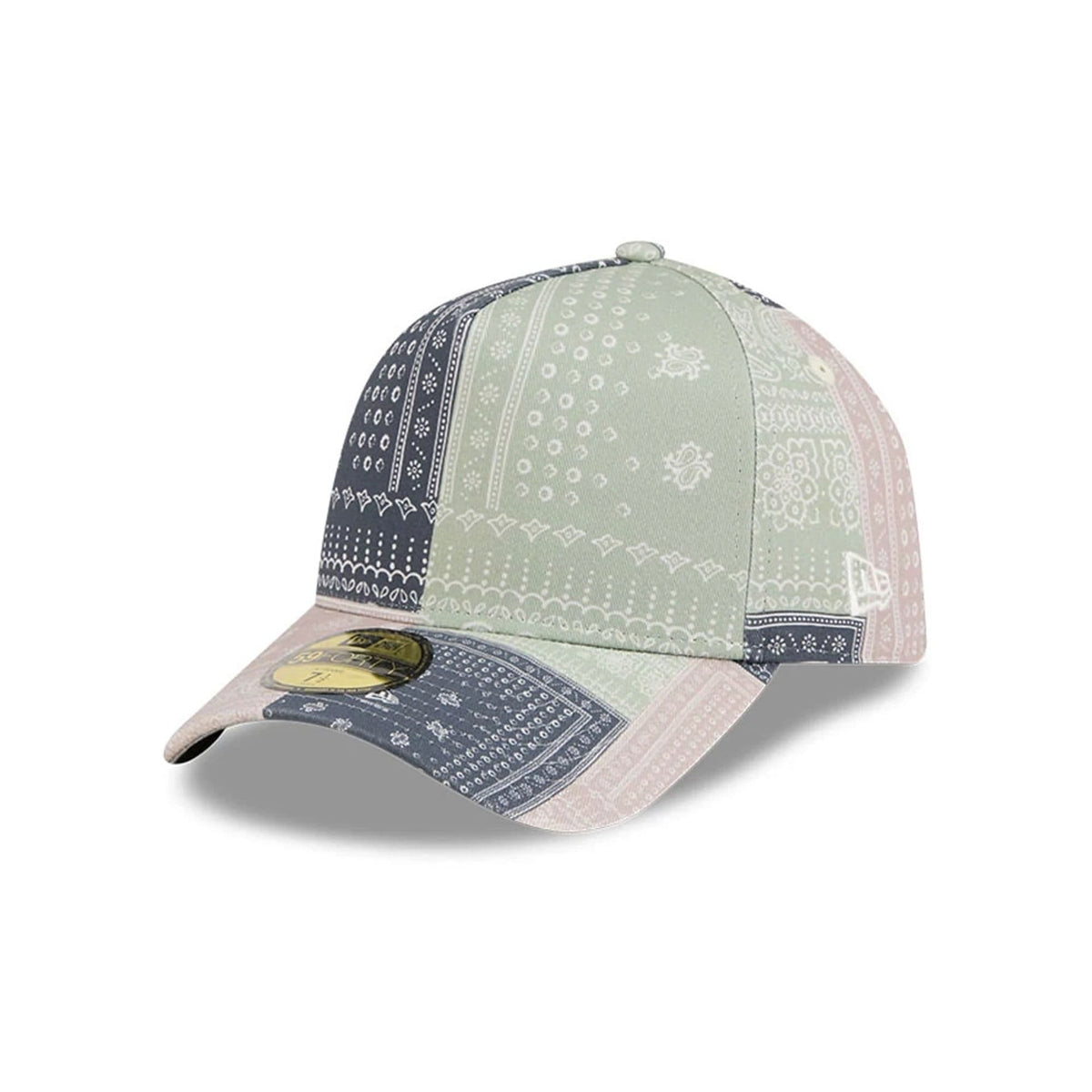 New Era Patchwork Bandana Multi 59FORTY A-Frame Fitted Cap-zelvios