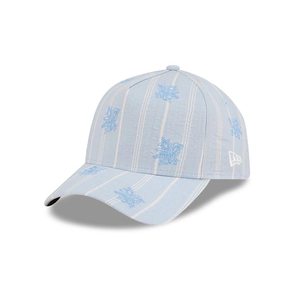 New Era Seersucker Pastel Blue 59FORTY A-Frame Fitted Cap-zelvios