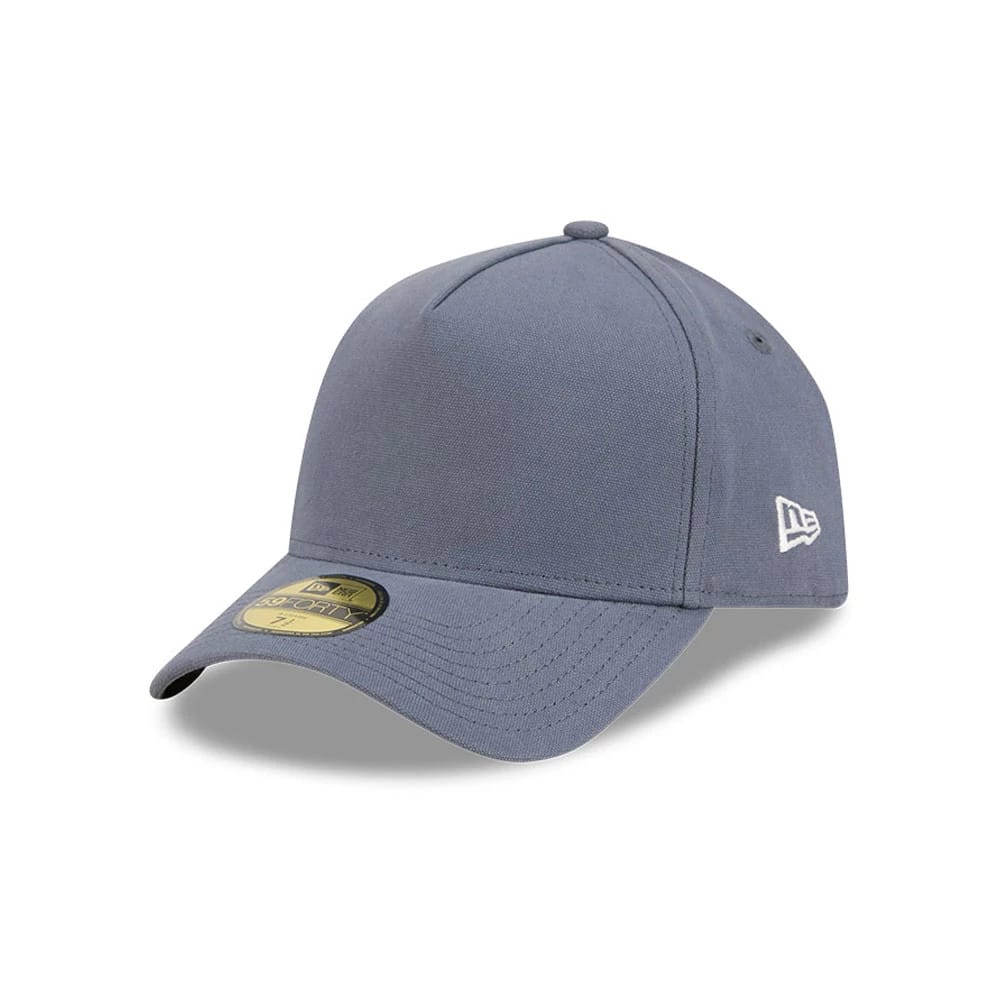 New Era Denim Dark Blue 59FORTY A-Frame Fitted Cap-zelvios