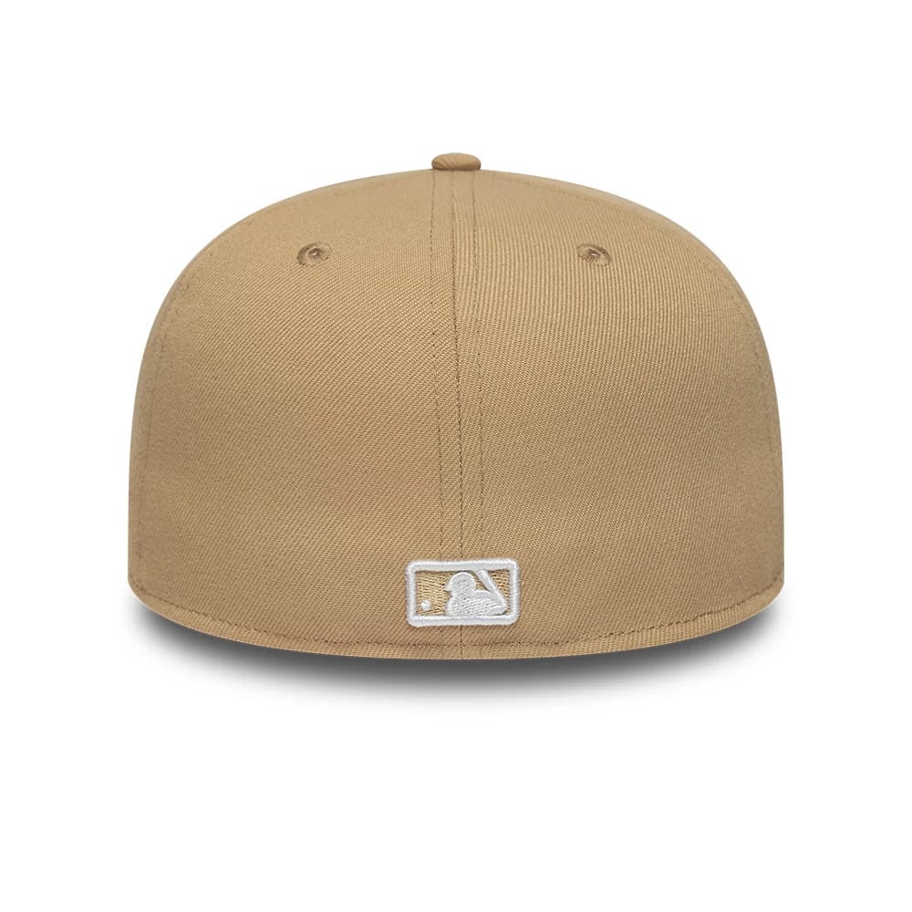 New York Yankees MLB League Essential Light Beige 59FIFTY Fitted Cap-zelvios