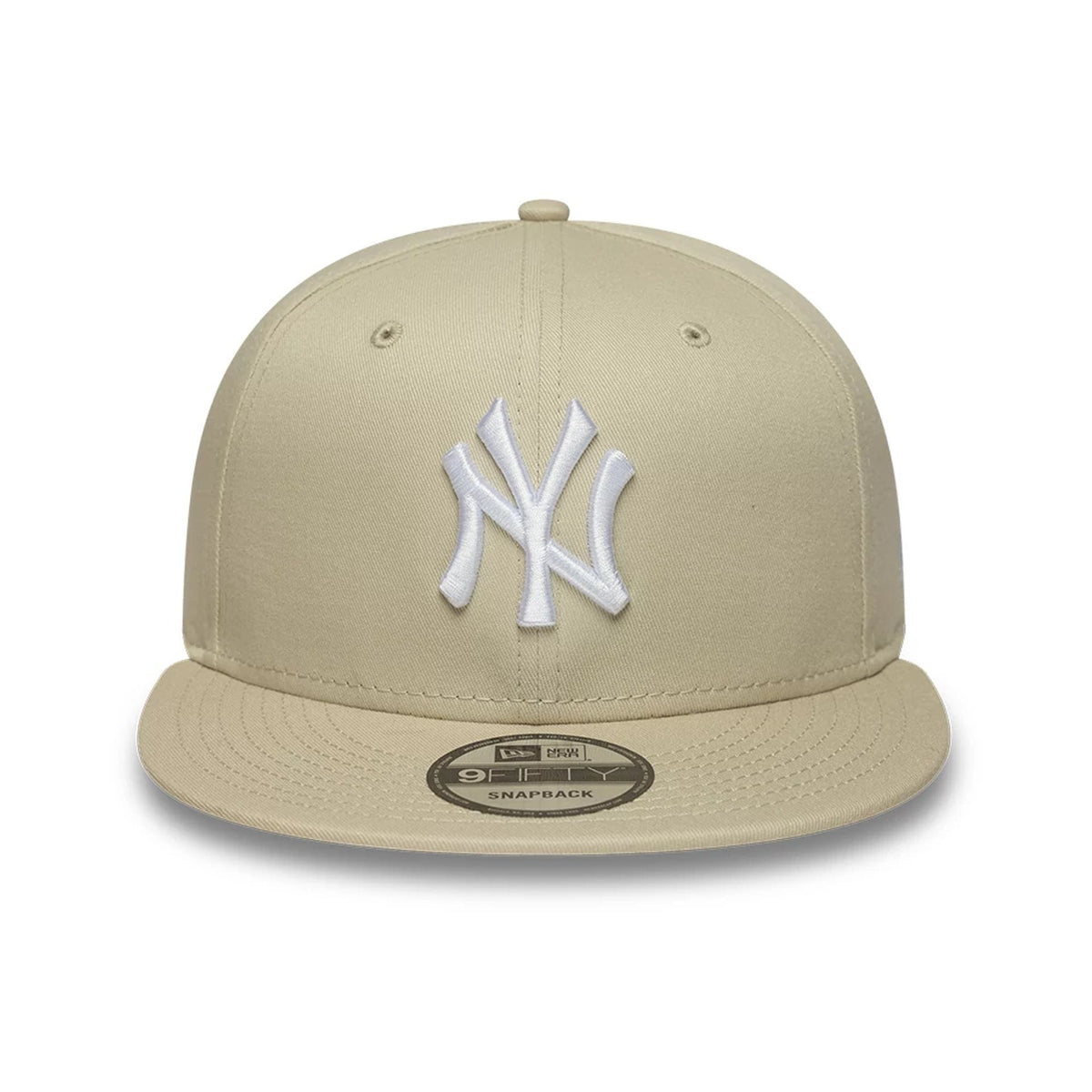 New York Yankees MLB League Essential Light Beige 9FIFTY Snapback Adjustable Cap-zelvios