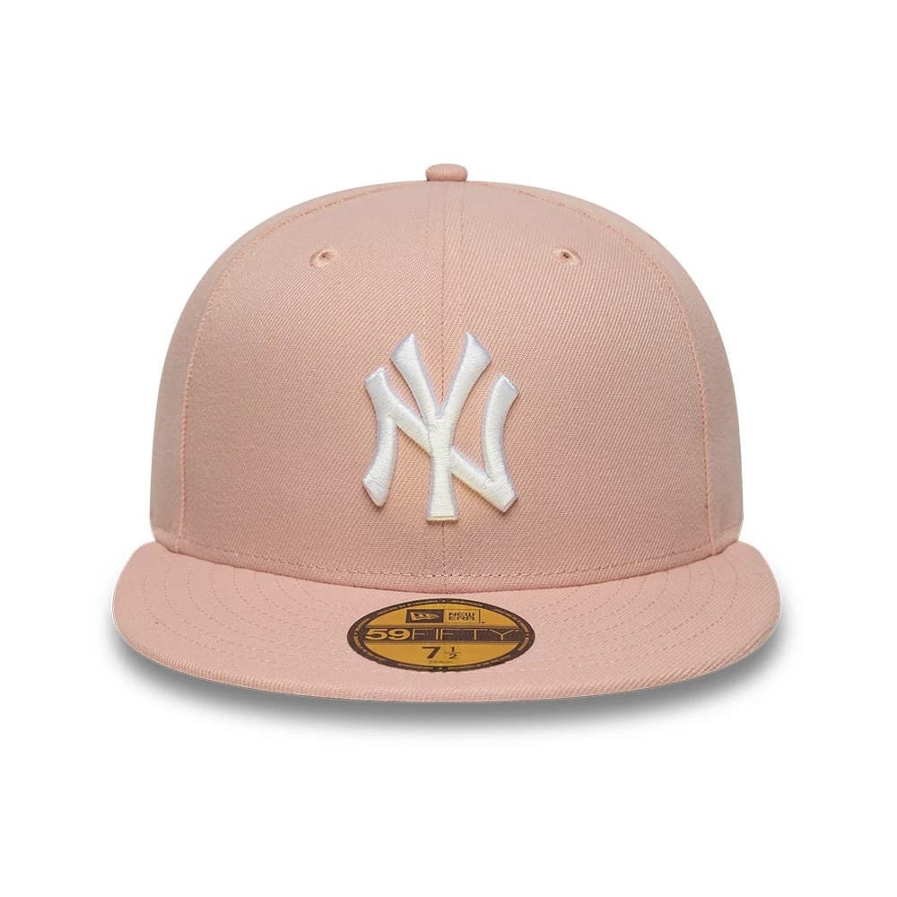 New York Yankees MLB League Essential Pastel Pink 59FIFTY Fitted Cap-zelvios