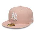 New York Yankees MLB League Essential Pastel Pink 59FIFTY Fitted Cap-zelvios
