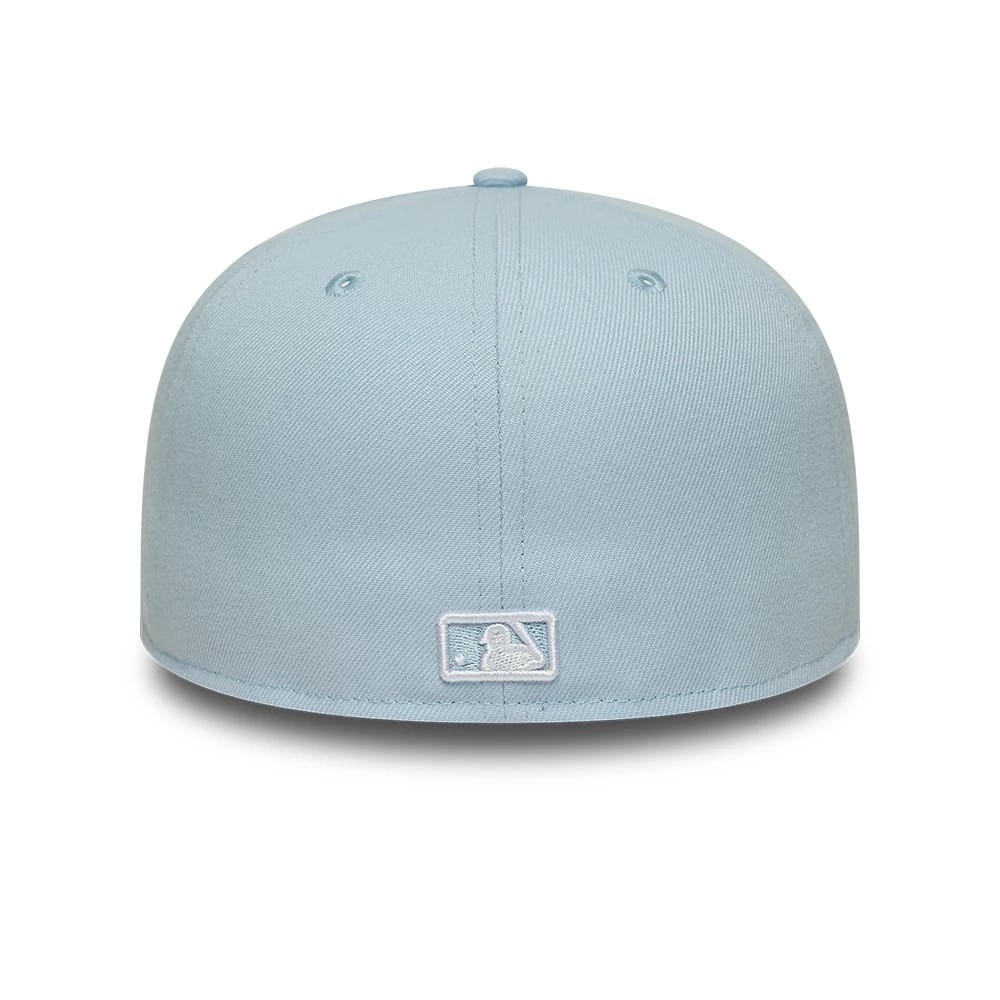 New York Yankees MLB League Essential Pastel Blue 59FIFTY Fitted Cap-zelvios