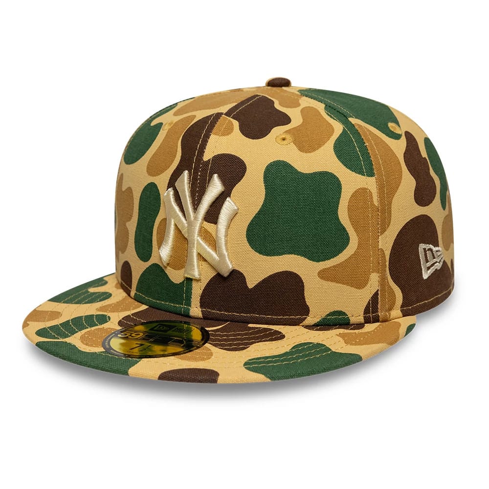 New York Yankees MLB Camo Beige 59FIFTY Fitted Cap-zelvios