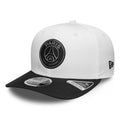 Paris Saint Germain Metallic White 9SEVENTY Stretch Snap Adjustable Cap-zelvios