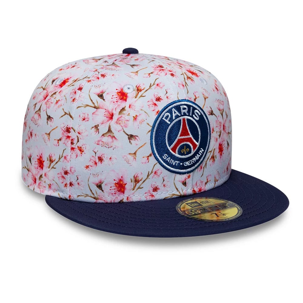 Paris Saint Germain Cherry Blossom Navy 59FIFTY Fitted Cap-zelvios