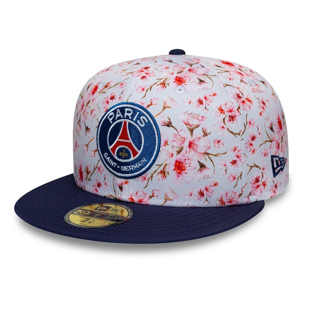 Paris Saint Germain Cherry Blossom Navy 59FIFTY Fitted Cap-zelvios