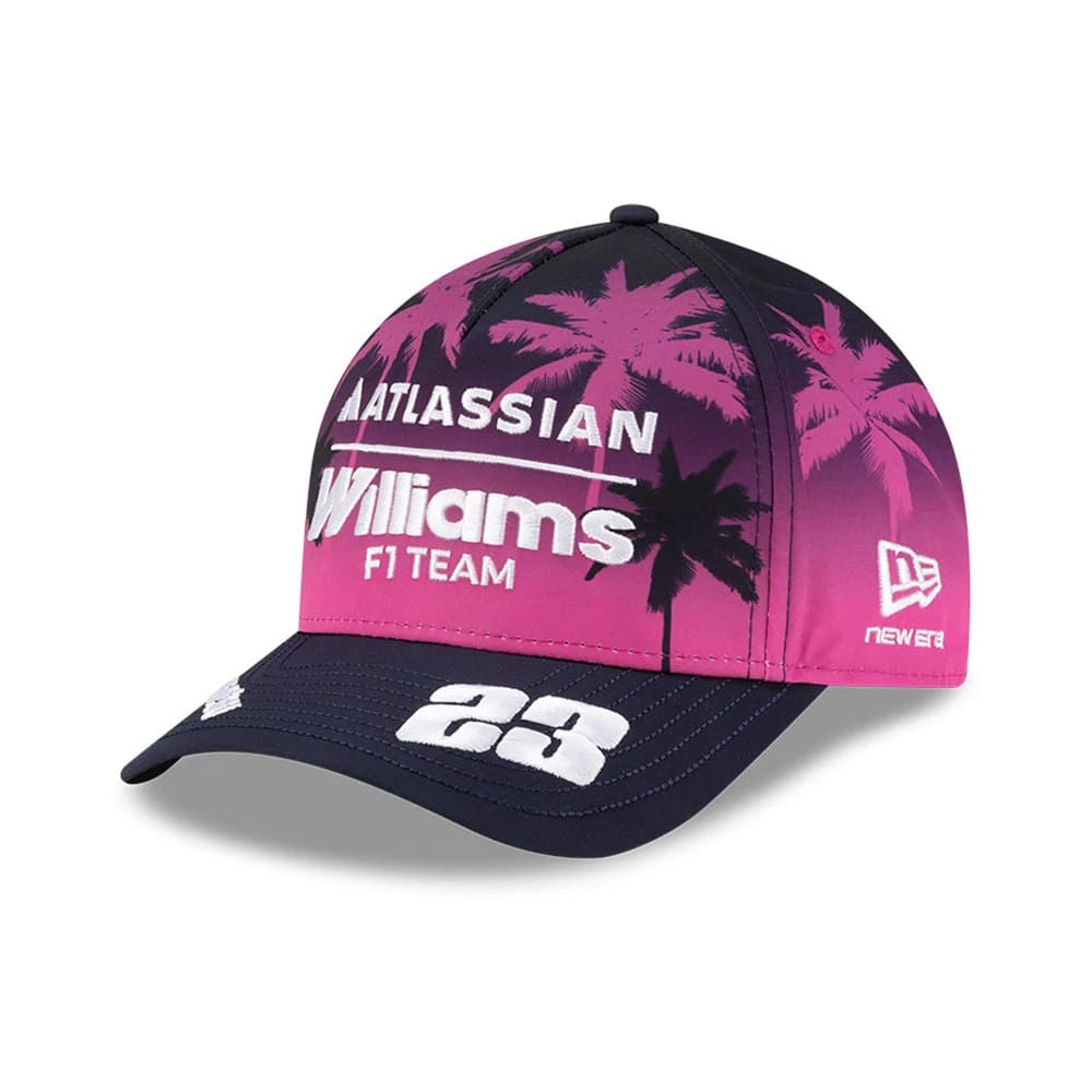 Williams Alex Albon Miami Navy 9FORTY M-Crown A-Frame Adjustable Cap-zelvios