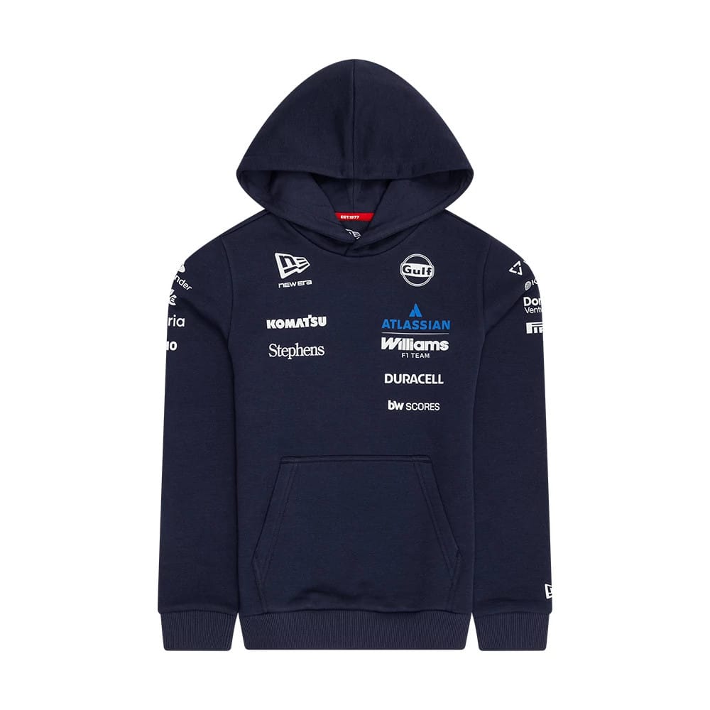 Williams Youth Replica Navy Pullover Hoodie-zelvios