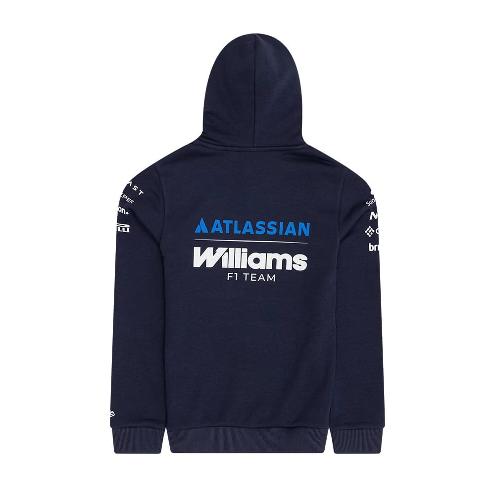 Williams Youth Replica Navy Pullover Hoodie-zelvios