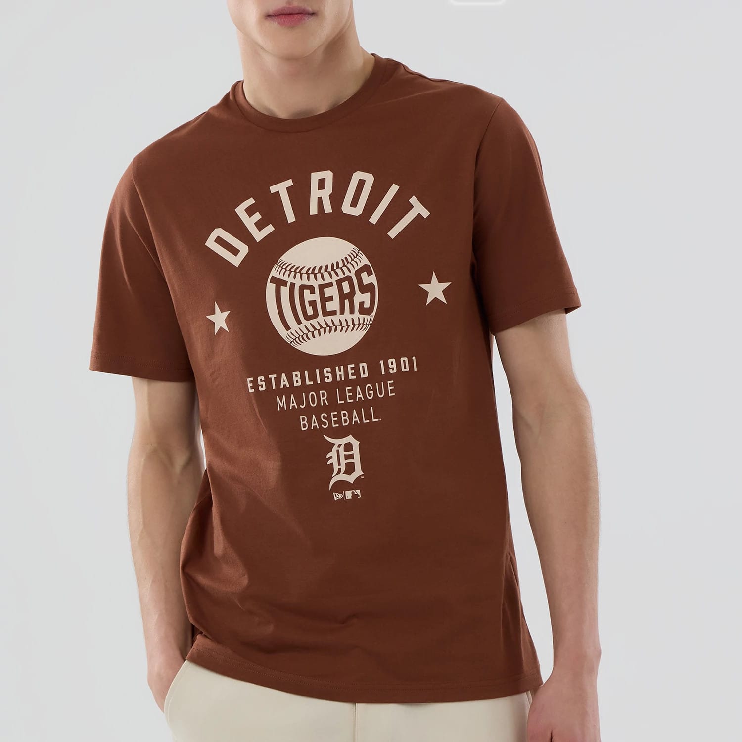 Detroit Tigers MLB Graphic Brown T-Shirt-kentox
