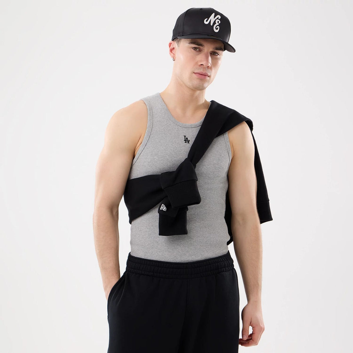LA Dodgers MLB Rib Grey Vest-zelvios