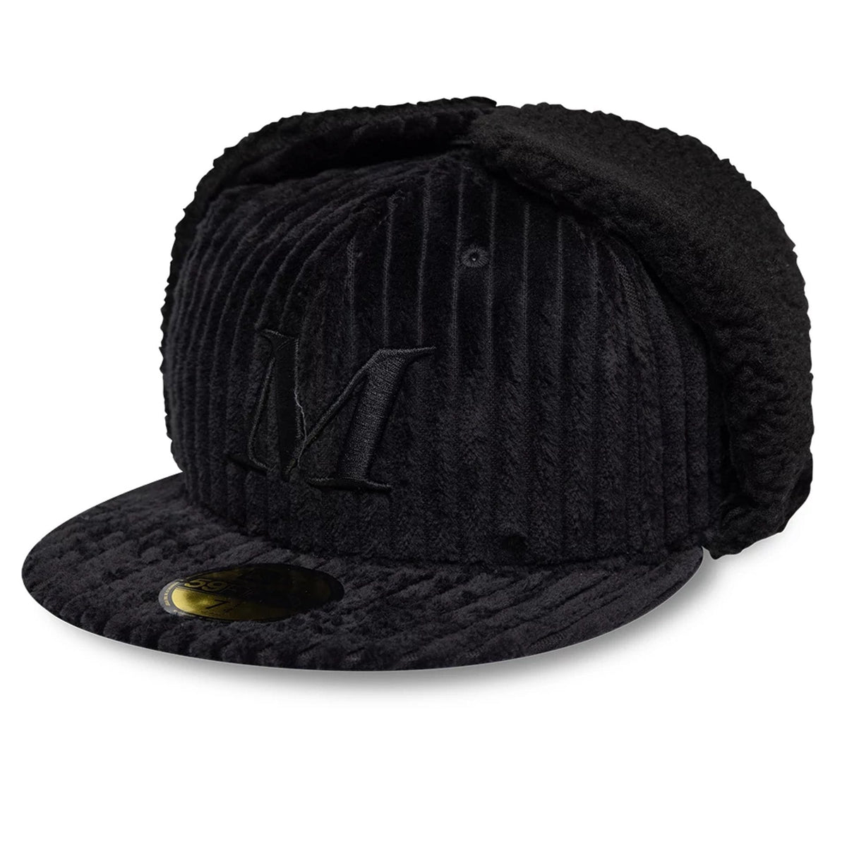 Mains X New Era Cord Black Dogear 59FIFTY Fitted Cap-zelvios