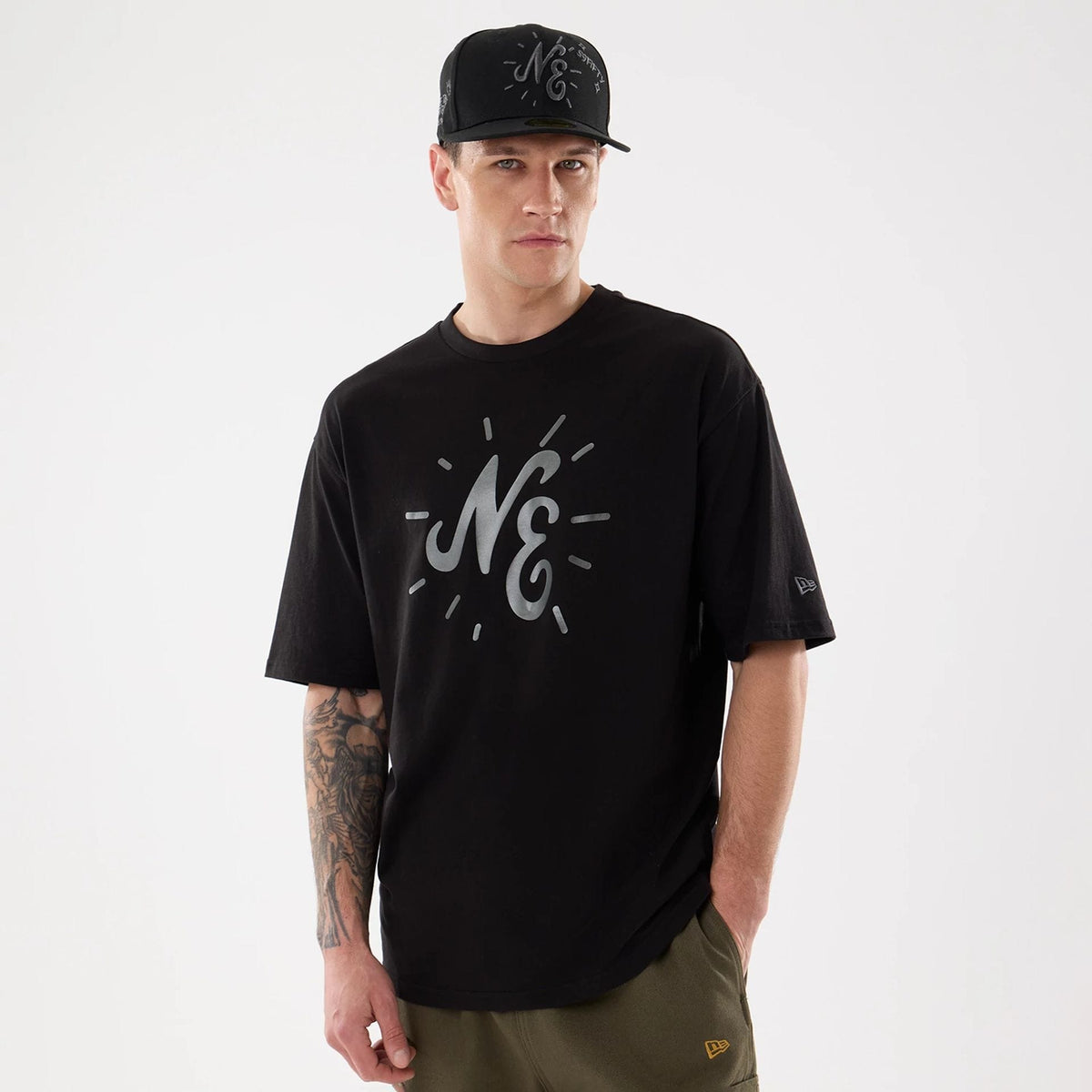 New Era 59FIFTY Day Graphic Black T-Shirt-zelvios