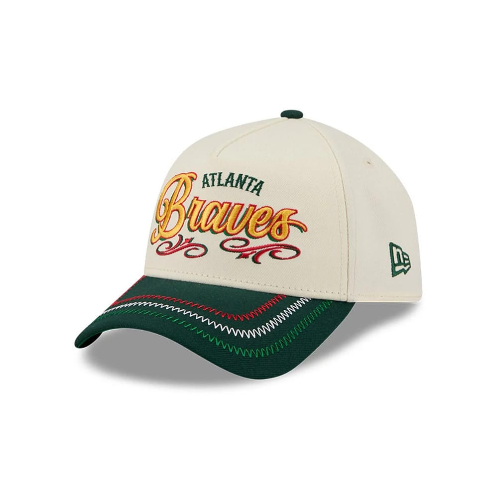 Atlanta Braves MLB Cinco De Mayo Cream 9FORTY A-Frame Adjustable Cap-zelvios